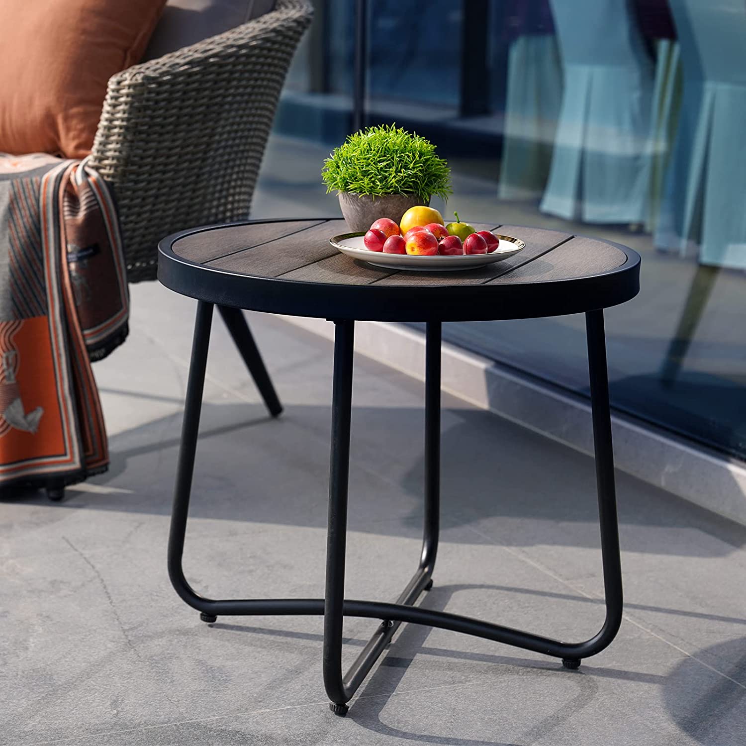 Steel Patio Side Table - Image 2