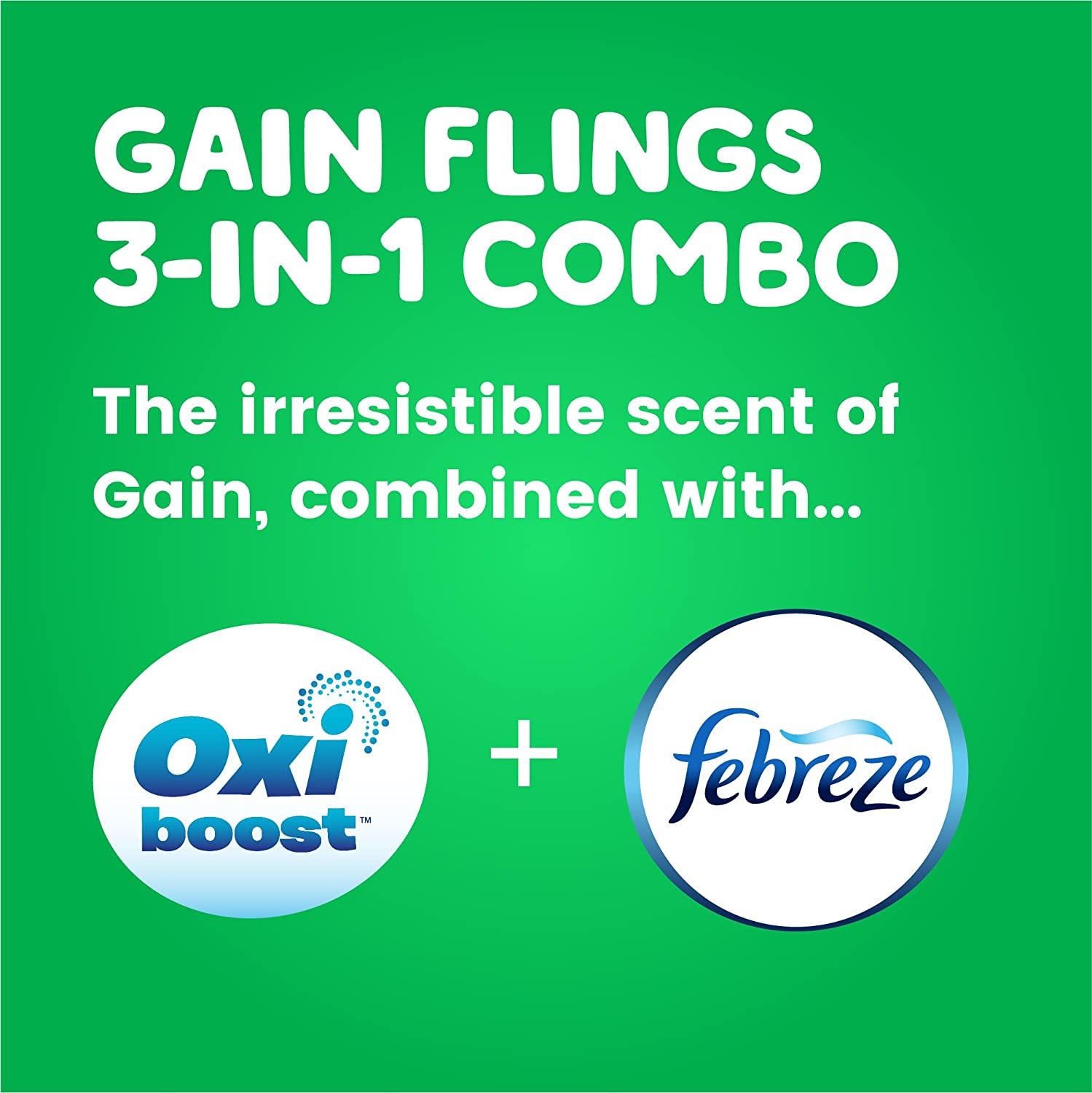 Laundry Bundle: Gain Flings Laundry Detergent Pacs (2x35ct), Gain Dryer Sheets (2x34ct), Gain Fireworks Laundry Scent Booster Beads (14.8 oz) - Image 2