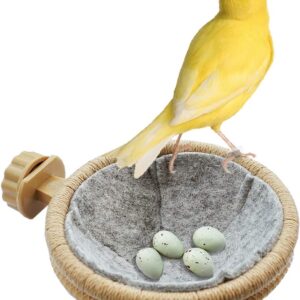 Bird Nest Canary Finch Parrot Nest with Felt（4.5 inches）