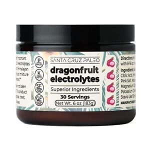 Real Salt Electrolytes - Santa Cruz Paleo - 30 Servings - 1 Jar (Dragonfruit)